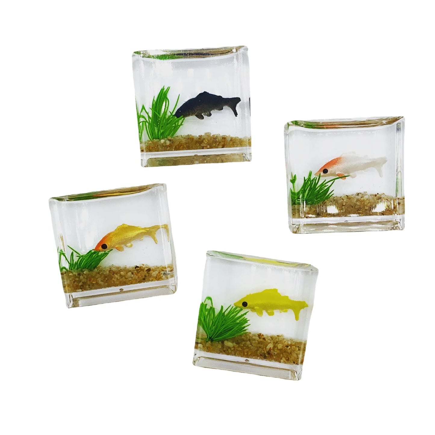 Charming Mini Fish Tank - Perfect Micro Landscape Decoration - Create a Charming Aquatic Display for Your Micro Landscape