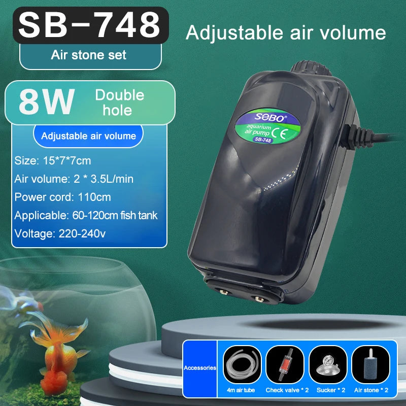 SOBO Aquarium Air Pump (Oxygen Pump)