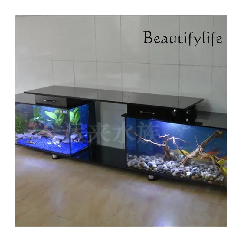 TV cabinet fish tank aquarium