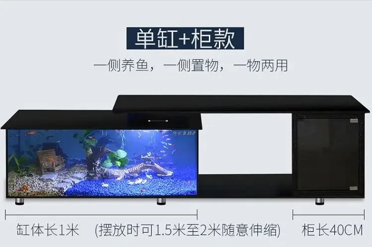 TV cabinet fish tank aquarium