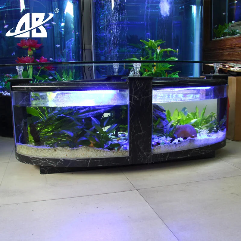 Luxury High Quality Rectangle Glass Fish Tank 25W Power