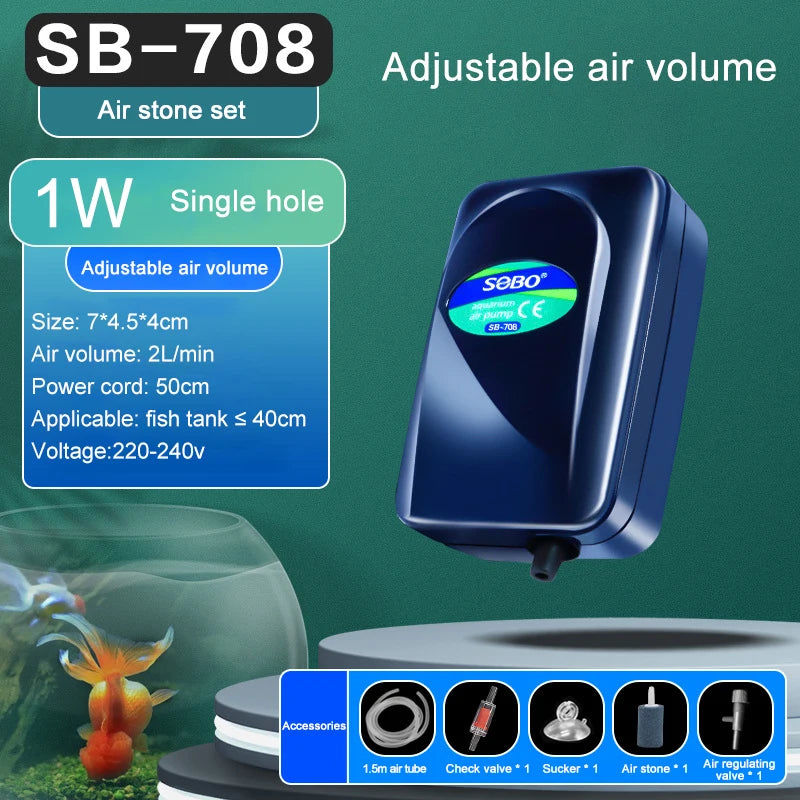 SOBO Aquarium Air Pump (Oxygen Pump)