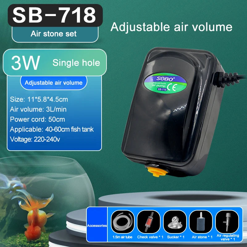 SOBO Aquarium Air Pump (Oxygen Pump)