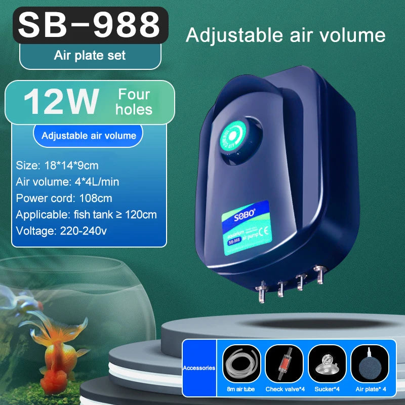 SOBO Aquarium Air Pump (Oxygen Pump)