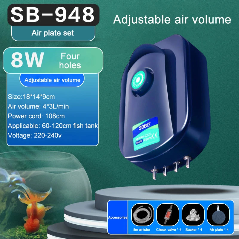 SOBO Aquarium Air Pump (Oxygen Pump)