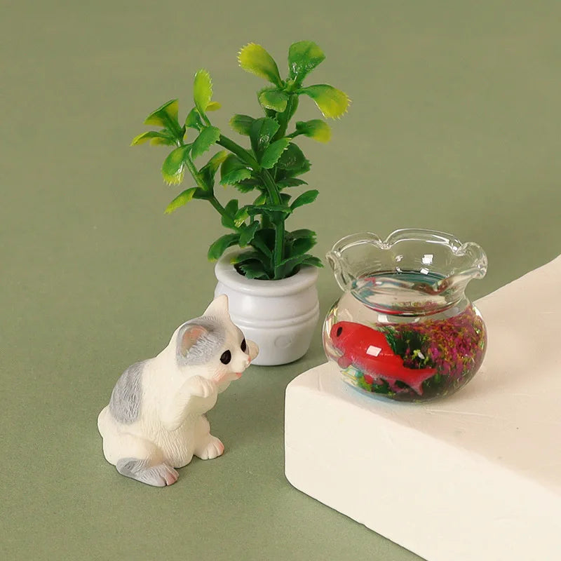 Charming Mini Fish Tank - Perfect Micro Landscape Decoration - Create a Charming Aquatic Display for Your Micro Landscape