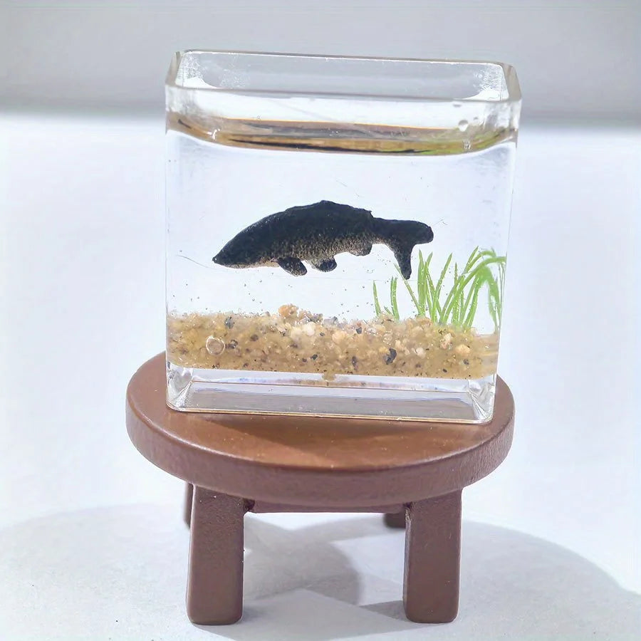Charming Mini Fish Tank - Perfect Micro Landscape Decoration - Create a Charming Aquatic Display for Your Micro Landscape