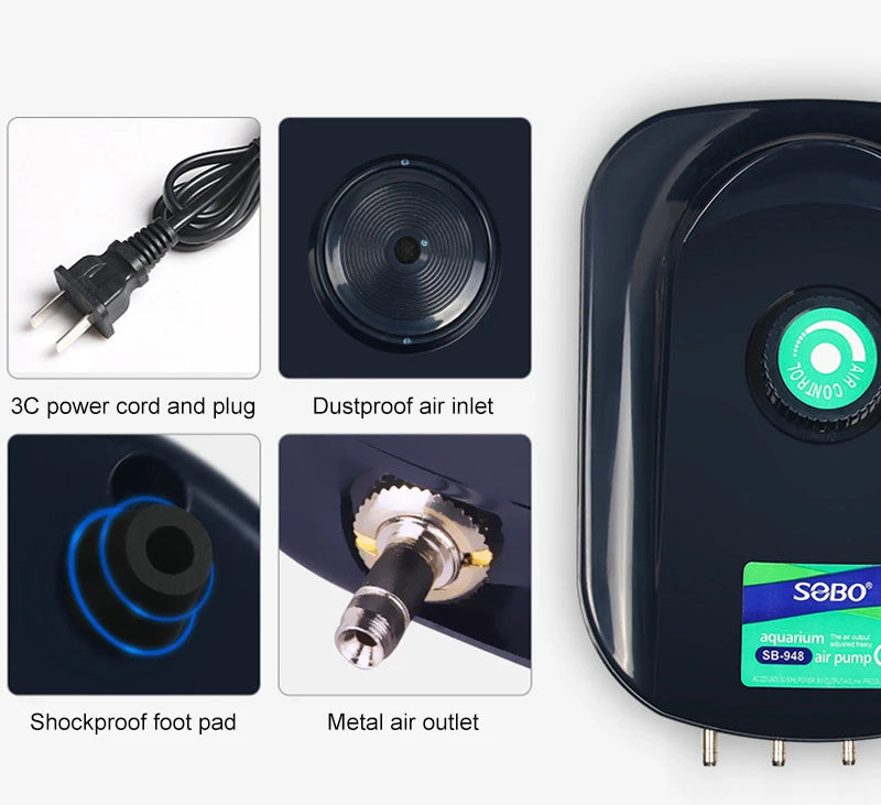 SOBO Aquarium Air Pump (Oxygen Pump)