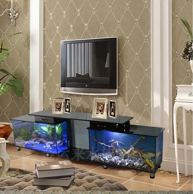 TV cabinet fish tank aquarium