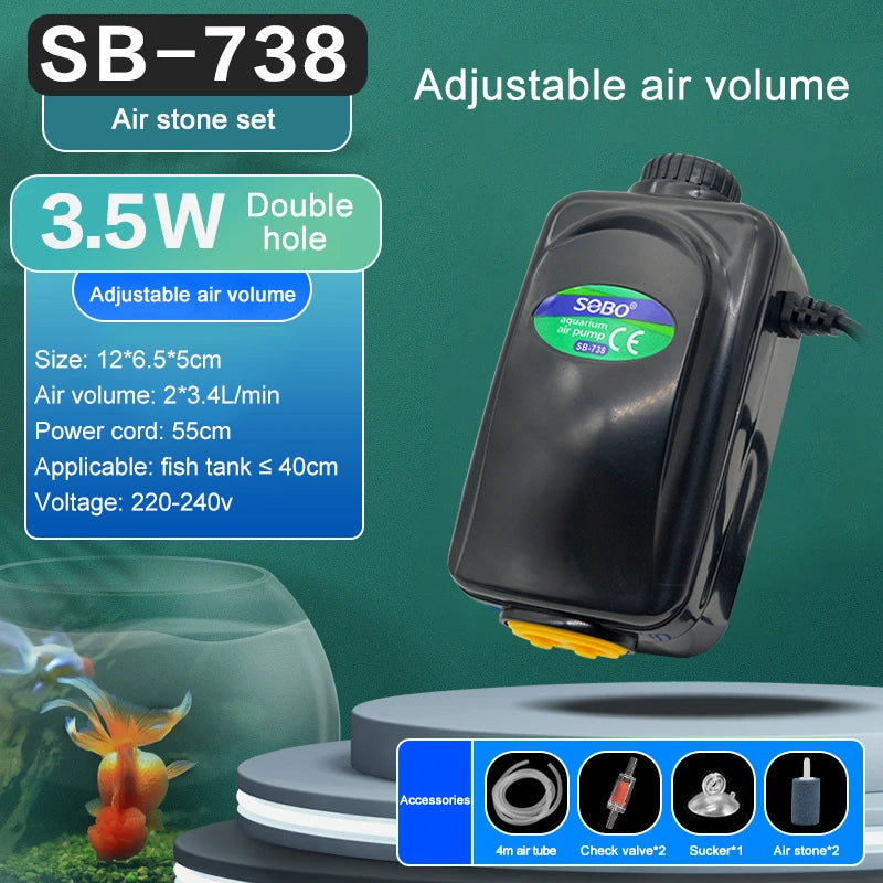 SOBO Aquarium Air Pump (Oxygen Pump)