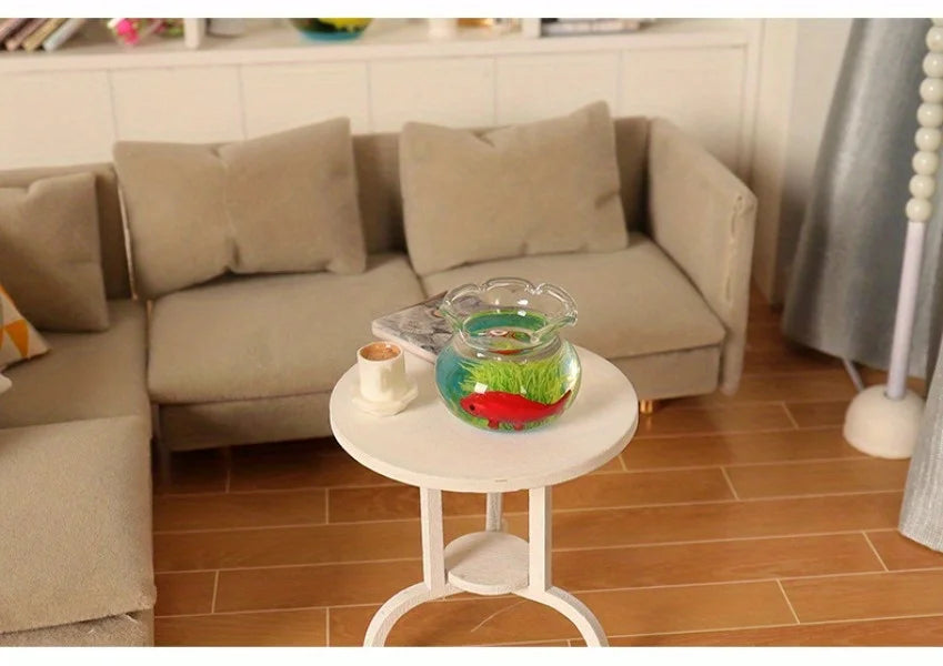 Charming Mini Fish Tank - Perfect Micro Landscape Decoration - Create a Charming Aquatic Display for Your Micro Landscape