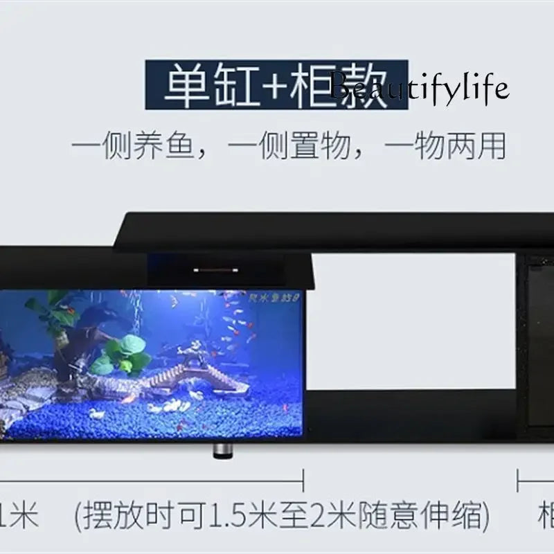TV cabinet fish tank aquarium
