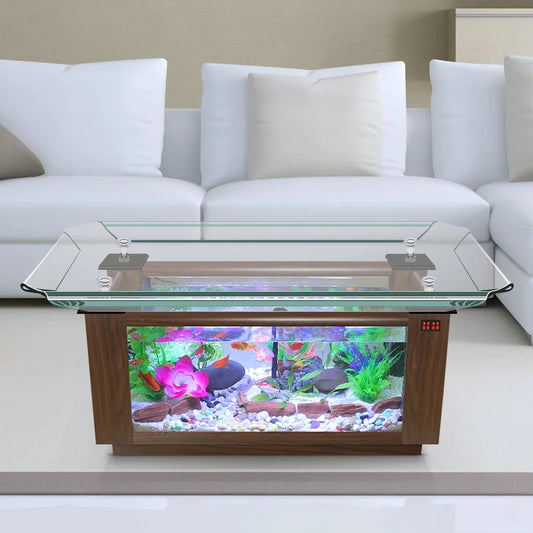 Luxury High Quality Rectangle Glass Fish Tank 25W Power