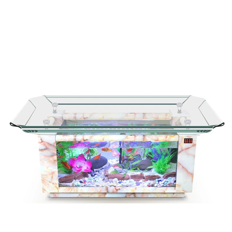 Luxury High Quality Rectangle Glass Fish Tank 25W Power