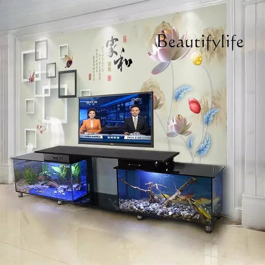 TV cabinet fish tank aquarium