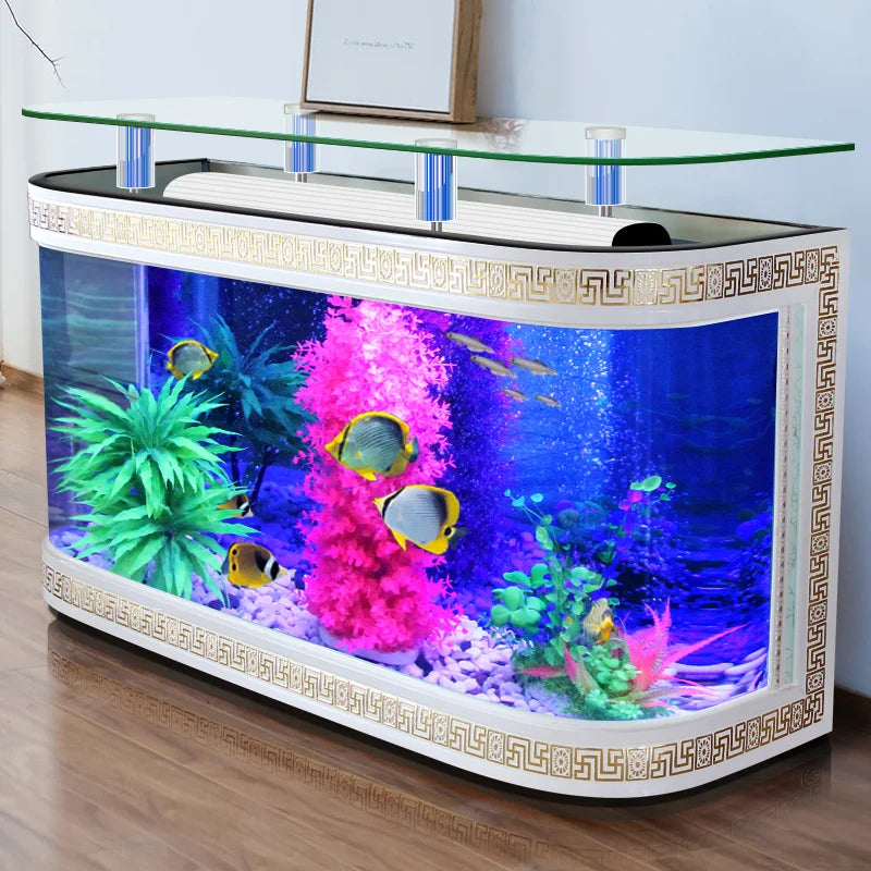 Luxury High Quality Rectangle Glass Fish Tank 25W Power