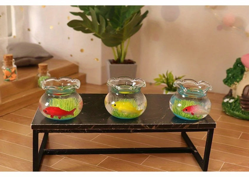 Charming Mini Fish Tank - Perfect Micro Landscape Decoration - Create a Charming Aquatic Display for Your Micro Landscape